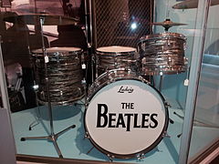 Beatles Ludwig drumset, Vox Super Beatle amplifier, Museum of Making Music.jpg