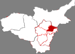 Location in Taiyuan