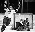 HIFK's Esa Isaksson after scoring a goal against Reipas in 1969.