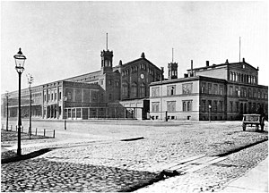 Frankfurter Bahnhof (mai nevén Ostbahnhof) Berlinben 1870 körül