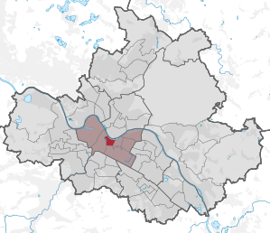 Lage des statistischen Stadtteils Innere Altstadt in Dresden