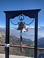 Bell and Himalaya's view from Kalinchowk Bhagawati temple