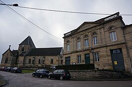 Gemeentehuis en kerk