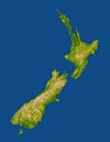 Satellitenaufnahme Neuseelands