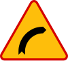 A-1 "dangerous curve to the right"