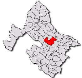 Location in Mehedinți County