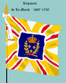 Ordonnanzfahne Régiment de La Marck 1697 bis 1730