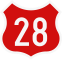 National Road 28 shield}}