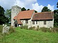 St Giles Church, Wormshill, Dot and Jim visit Kent, 9 April 2007 (sourcemore images)