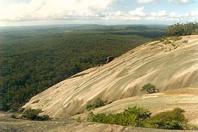 Blick von der Spitze des Bald Rocks