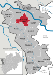 Bedburg-Hau – Mappa