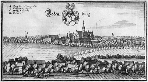 Bodenburg um 1650 (Merian-Stich)