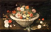 Çiçekli kase, Jan Brueghel the Younger, (y.1630)