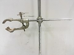 Clamp holder connecting clamp with ring stand