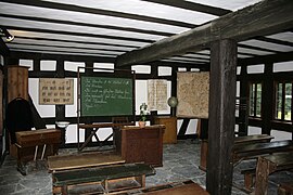 Schulstube im ehemaligen Rat- und Schulhaus