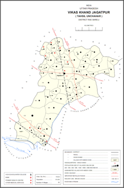 Map of Jagatpur CD block