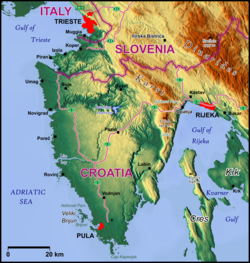 Location of Istria