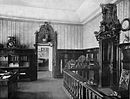 Das Leipziger Verlagsbüro am Thomaskirchhof 16 (heute Bosehaus) mit Schmuckelementen aus alten Orgelprospekten