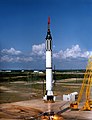 Mercury-Redstone MR-3 launching Freedom 7 carrying Project Mercury astronaut Alan B. Shepard, Jr. on May 5, 1961