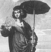 Dame mit Sonnenschirm, um 1630–50