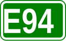 Zeichen der Europastraße 94