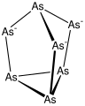 structure of As73- cage in Li3As7.[4]