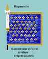 Standarte des Regimentsinhabers des Régiment Commissaire Général, beide Seiten gleich