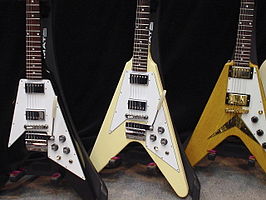 Drie Gibson Flying V's