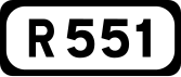 R551 road shield}}