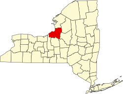 Karte von Oswego County innerhalb von New York