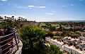 Blick von Playa del Inglés auf Maspalomas (Campo Internacional und die Golfersiedlung Campo de Golf)