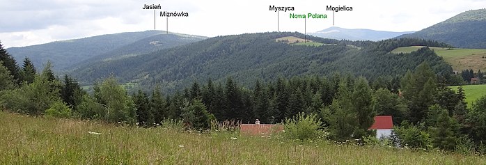 Widok z polany Jaworzynka w Gorcach