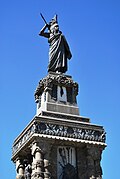 Monument to Cuauhtémoc erected during the Porfiriato