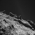 67P isimli kuyruklu yıldızın Philae tarafından 10 km mesafeden çekilmiş fotoğrafı, 9 Kasım 2014