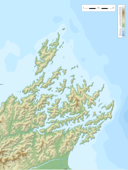 Location of Queen Charlotte Sound / Tōtaranui