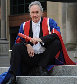 Planer na ontvangst van zijn eredoctoraat van de Edinburgh Napier University in 2011