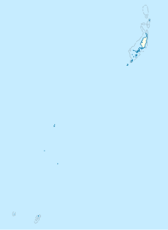 Mapa konturowa Palau, u góry po prawej znajduje się punkt z opisem „Ngerekebesang”