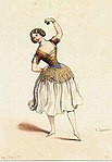 Carlotta Grisi im 1. Akt von Paquita von Mazilier und Deldevez, Paris 1846