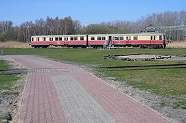 Former Peenemünde railbus in the open air site