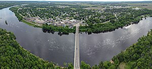 Wis-60/188 crossing the Wisconsin River into Prairie Du Sac