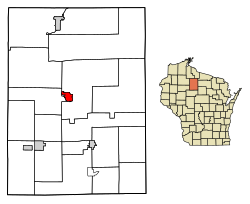 Location of Phillips in Price County, Wisconsin