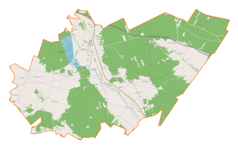 Mapa konturowa gminy Rytwiany, u góry nieco na lewo znajduje się punkt z opisem „Golejów”