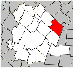 Location within Les Maskoutains RCM.