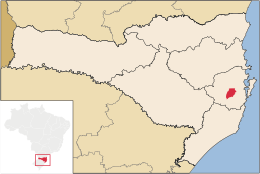 Águas Mornas – Mappa