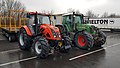 Modern tractors, an Ursus 11054 and Fendt 820
