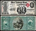 One-dollar National Bank Note