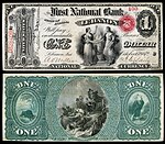 $1 Original Series, First National Bank, Lebanon, Indiana