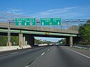 Eastbound on the Atlantic City Expressway approaching the Garden State Parkway in Egg Harbor Township