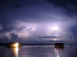 View of Catatumbo lightning, Zulia