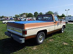 Rear view of the pickup.